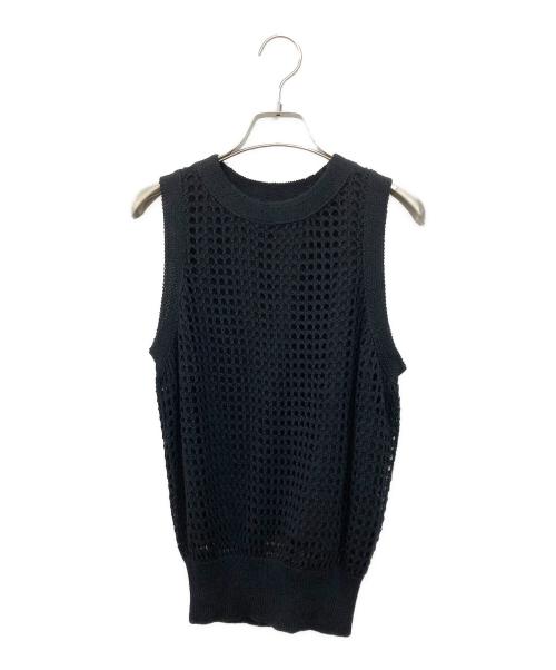TODAYFUL（トゥデイフル）TODAYFUL (トゥデイフル) Mesh Knit Tops ブラック サイズ:FREEの古着・服飾アイテム