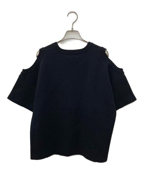 machatt（マチャット）machatt (マチャット) ラウンドホールニット ブラック サイズ:SIZEFREEの古着・服飾アイテム