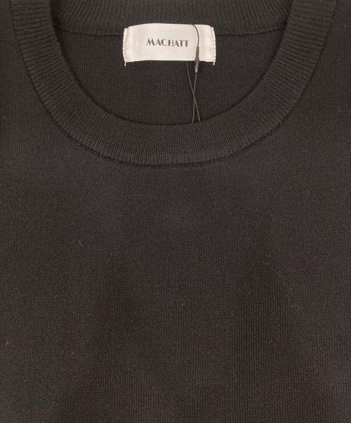 machatt（マチャット）machatt (マチャット) ラウンドホールニット ブラック サイズ:SIZEFREEの古着・服飾アイテム