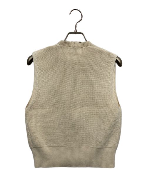 CLANE（クラネ）CLANE (クラネ) ZIP COMPACT KNIT VEST アイボリー サイズ:SIZE1の古着・服飾アイテム