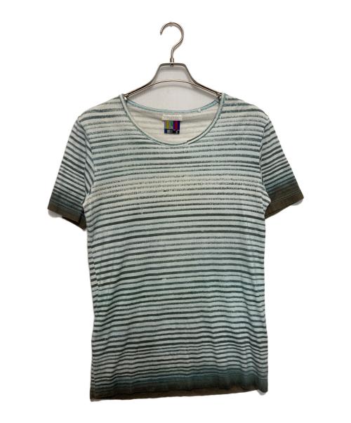FACETASM（ファセッタズム）FACETASM (ファセッタズム) ボーダーTシャツ グリーン サイズ:Ⅿの古着・服飾アイテム