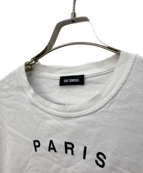 RAF SIMONS（ラフシモンズ）RAF SIMONS (ラフシモンズ) Big fit T-shirt Tour ホワイト サイズ:Mの古着・服飾アイテム