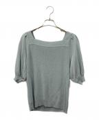 BLUE LABEL CRESTBRIDGEブルーレーベルクレストブリッジ）の古着「半袖ニット」｜グレー