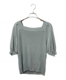 BLUE LABEL CRESTBRIDGE（ブルーレーベルクレストブリッジ）の古着「半袖ニット」｜グレー