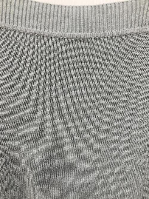 BLUE LABEL CRESTBRIDGE（ブルーレーベルクレストブリッジ）BLUE LABEL CRESTBRIDGE (ブルーレーベルクレストブリッジ) 半袖ニット グレー サイズ:SIZE 38の古着・服飾アイテム