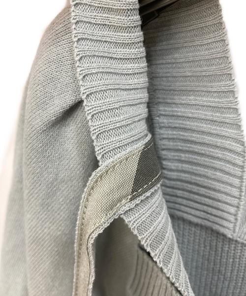 BLUE LABEL CRESTBRIDGE（ブルーレーベルクレストブリッジ）BLUE LABEL CRESTBRIDGE (ブルーレーベルクレストブリッジ) 半袖ニット グレー サイズ:SIZE 38の古着・服飾アイテム