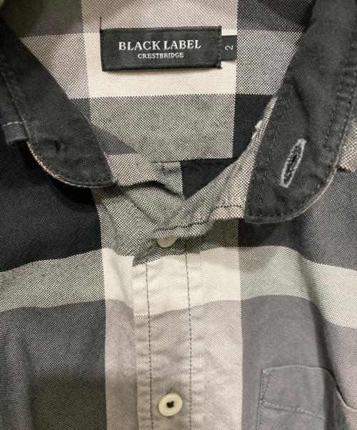 BLACK LABEL CRESTBRIDGE（ブラックレーベル クレストブリッジ）BLACK LABEL CRESTBRIDGE (ブラックレーベル クレストブリッジ) 半袖シャツ ブラック サイズ:SIZE 2の古着・服飾アイテム