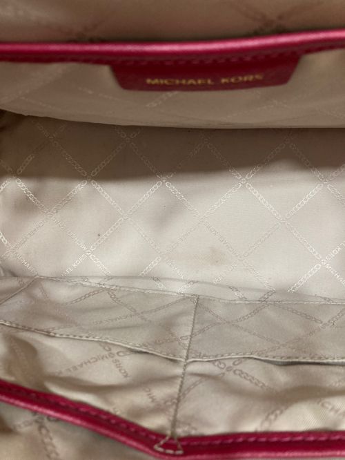 MICHAEL KORS（マイケル・コース）MICHAEL KORS (マイケルコース) 2WAYショルダーバッグ ピンクの古着・服飾アイテム