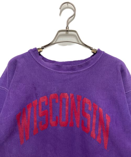 Champion REVERSE WEAVE（チャンピオン リバース ウィーブ）Champion REVERSE WEAVE (チャンピオン リバース ウィーブ) カレッジロゴスウェット パープル サイズ:XXLの古着・服飾アイテム