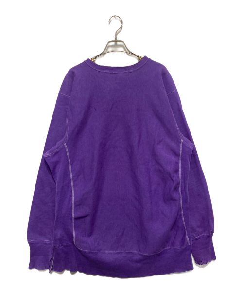 Champion REVERSE WEAVE（チャンピオン リバース ウィーブ）Champion REVERSE WEAVE (チャンピオン リバース ウィーブ) カレッジロゴスウェット パープル サイズ:XXLの古着・服飾アイテム
