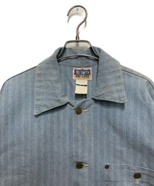 BIG SMITH（ビッグスミス）BIG SMITH (ビッグスミス) ヘリンボーンカバーオール インディゴ サイズ:XLの古着・服飾アイテム