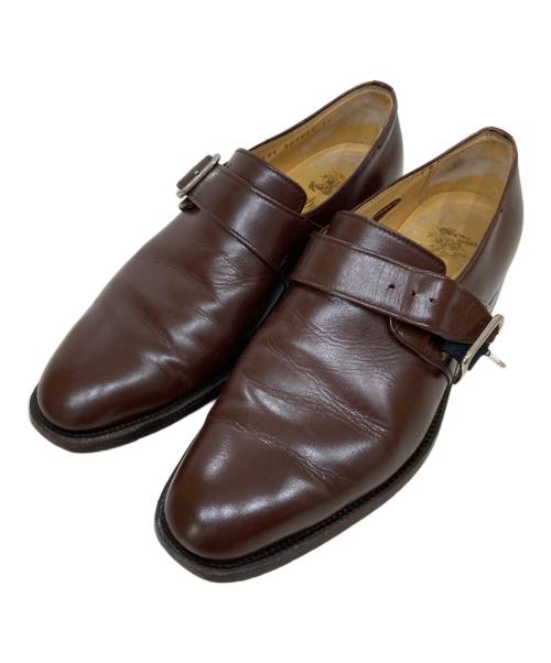 Burberry's（バーバリー）Burberry's (バーバリーズ) モンクストラップシューズ ブラウン サイズ:24の古着・服飾アイテム