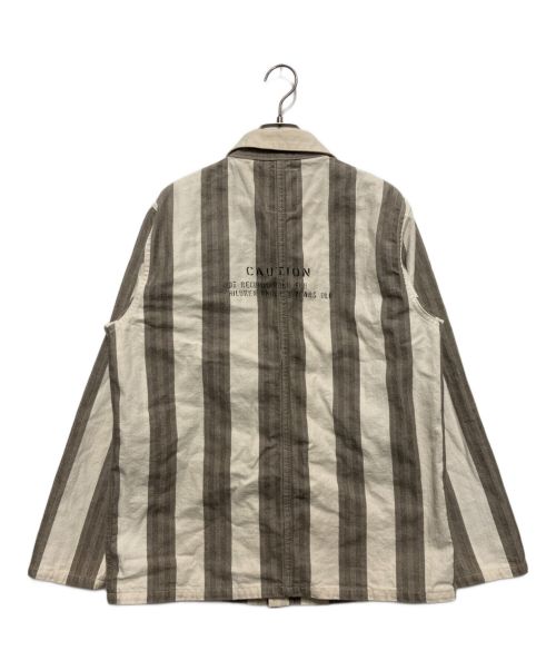 WEIRDO（ウィアード）WEIRDO (ウィアード) PADLOCKER-JACKET グレー×ホワイト サイズ:Ⅿの古着・服飾アイテム