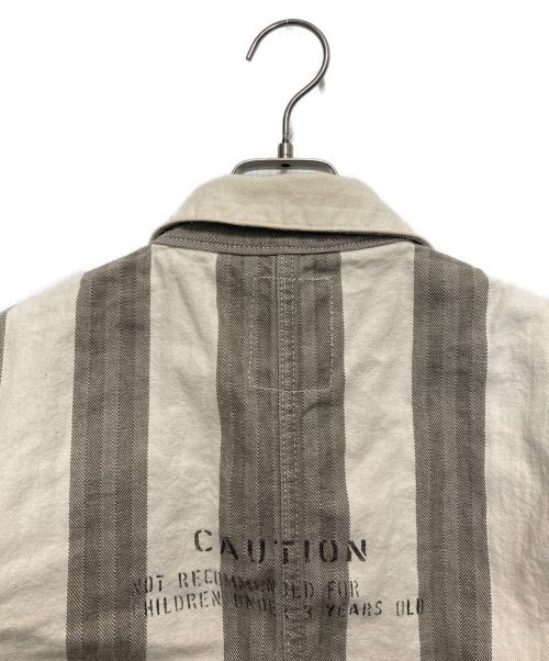 WEIRDO（ウィアード）WEIRDO (ウィアード) PADLOCKER-JACKET グレー×ホワイト サイズ:Ⅿの古着・服飾アイテム