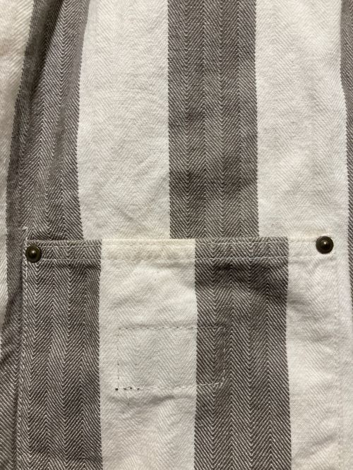 WEIRDO（ウィアード）WEIRDO (ウィアード) PADLOCKER-JACKET グレー×ホワイト サイズ:Ⅿの古着・服飾アイテム