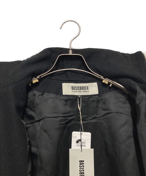 BASISBROEK（バージスブルック）BASISBROEK (バージスブルック) FREAK'S STORE (フリークスストア) スタンドカラーショートブルゾン ブラック サイズ:SIZE1の古着・服飾アイテム