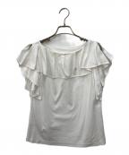 ANAYIアナイ）の古着「コットンスムースタックフリル プルオーバー」｜ホワイト