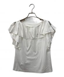 ANAYI（アナイ）の古着「コットンスムースタックフリル プルオーバー」｜ホワイト