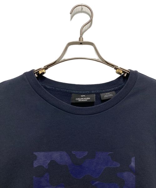 Calvin Klein（カルバンクライン）Calvin Klein (カルバンクライン) クルーネックスウェット ネイビー サイズ:XLの古着・服飾アイテム