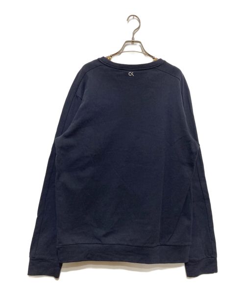 Calvin Klein（カルバンクライン）Calvin Klein (カルバンクライン) クルーネックスウェット ネイビー サイズ:XLの古着・服飾アイテム