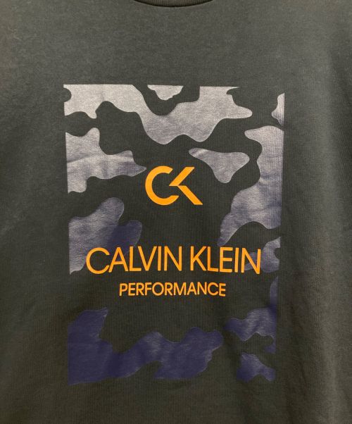 Calvin Klein（カルバンクライン）Calvin Klein (カルバンクライン) クルーネックスウェット ネイビー サイズ:XLの古着・服飾アイテム