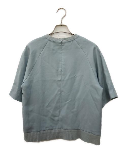 icB（アイシービー）icB (アイシービー) FluidBackSatin Tブラウス グリーン サイズ:SIZE 0の古着・服飾アイテム