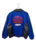 UNIVERSAL STUDIOS (ユニバーサル・スタジオ) レザーウールジャケット ブルー×ブラック サイズ:XL：19000円