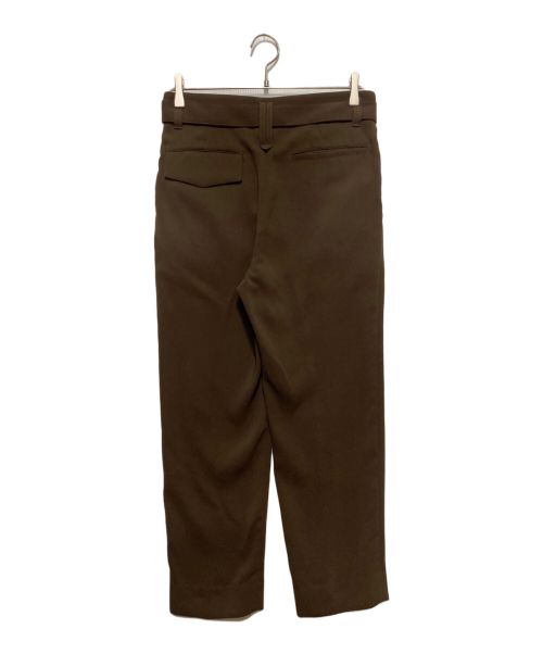 CULLNI（クルニ）CULLNI (クルニ) BELTED TAPERED SLACKS ブラウン サイズ:Sの古着・服飾アイテム