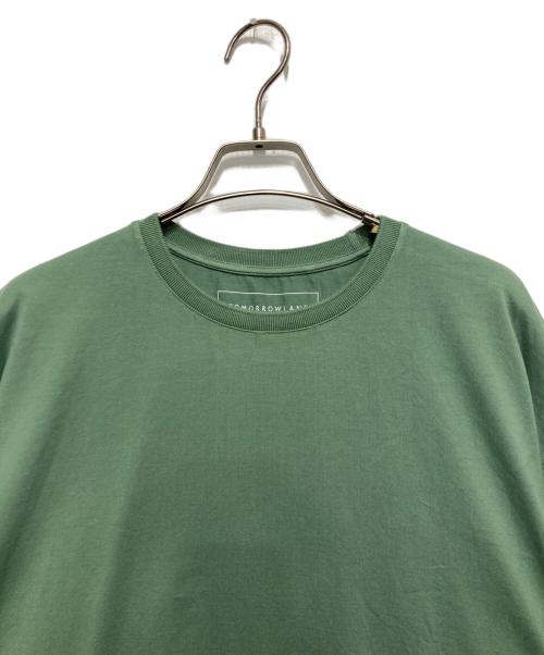 TOMORROW LAND（トゥモローランド）TOMORROW LAND (トゥモローランド) ヘビーピューリティー ショートスリーブクルーネックプルオーバー グリーン サイズ:Mの古着・服飾アイテム