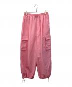 RAY BEAMSレイ ビームス）の古着「ワイドカーゴパンツ」｜ピンク