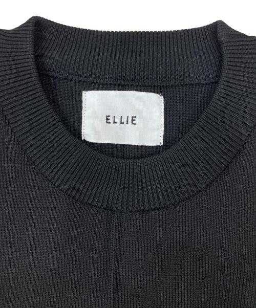 ELLIE（エリー）ELLIE (エリー) ボリュームスリーブショートニット ブラック サイズ:SIZE 1の古着・服飾アイテム