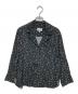 GANNI（ガニー）の古着「レーヨン フラワープリントオープンカラーシャツ」｜ブラック