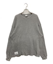 WTAPS（ダブルタップス）の古着「WAFFLE 01 / LS / COTTON. SIGN　ワッフル01/ロングスリーブ/コットンサイン」｜グレー