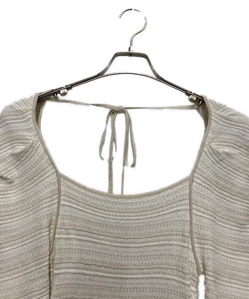 Snidel（スナイデル）Snidel (スナイデル) ツイードニットマーメイドワンピ ホワイトの古着・服飾アイテム