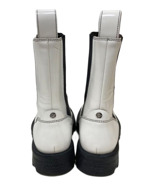 DIESEL（ディーゼル）DIESEL (ディーゼル) D-HAMMER CH W サイドゴアブーツ ホワイト サイズ:23㎝の古着・服飾アイテム