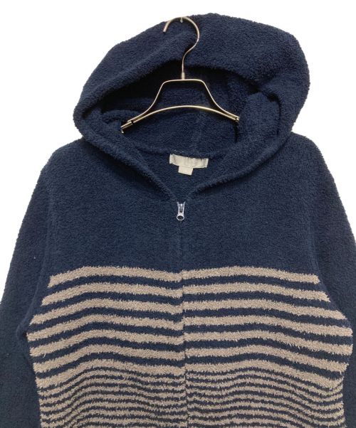 barefoot dreams（ベアフットドリームス）BAREFOOT DREAMS (ベアフットドリームス) ボアジップパーカー ネイビー×グレー サイズ:Mの古着・服飾アイテム