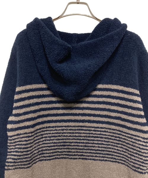 barefoot dreams（ベアフットドリームス）BAREFOOT DREAMS (ベアフットドリームス) ボアジップパーカー ネイビー×グレー サイズ:Mの古着・服飾アイテム