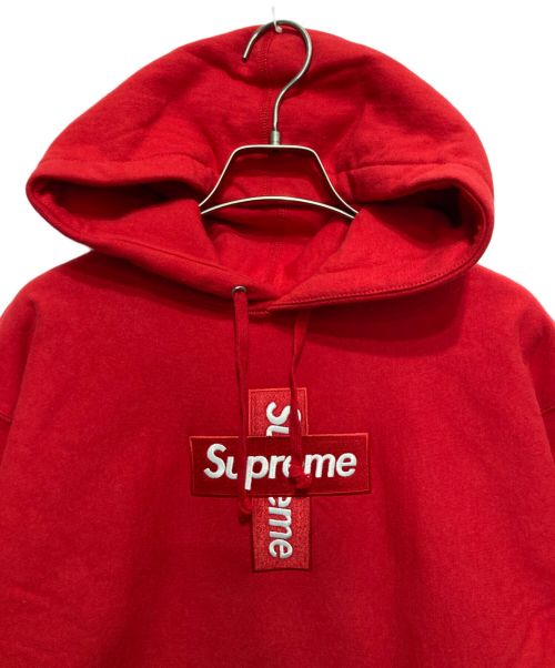 SUPREME（シュプリーム）SUPREME (シュプリーム) Cross Box Logo Hooded Sweatshirt　クロスボックスロゴ フーデッドスウェットシャツ レッド サイズ:Sの古着・服飾アイテム