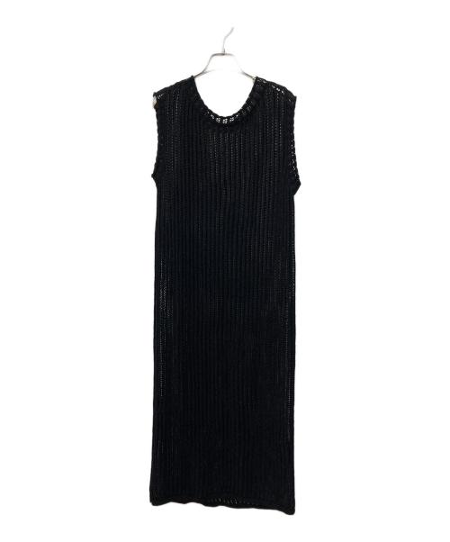 Spick and Span（スピック＆スパン）Spick and Span (スピックアンドスパン) メッシュニットワンピース ブラック サイズ:なしの古着・服飾アイテム