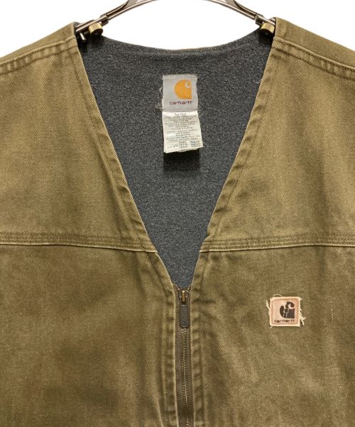 CarHartt（カーハート）CarHartt (カーハート) ダックベスト カーキ サイズ:2XLの古着・服飾アイテム