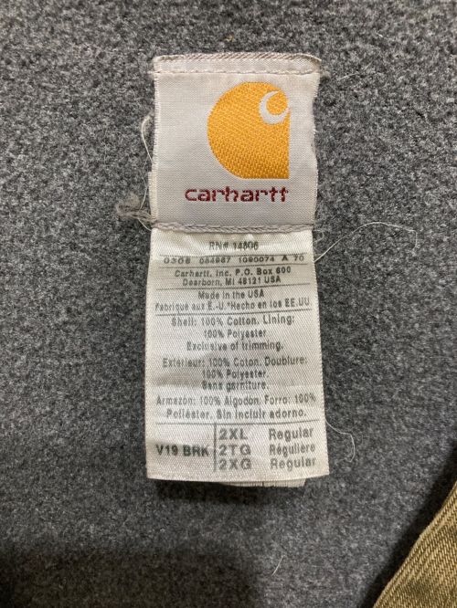CarHartt（カーハート）CarHartt (カーハート) ダックベスト カーキ サイズ:2XLの古着・服飾アイテム