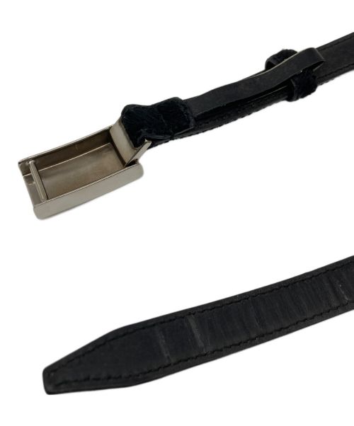 GUCCI（グッチ）GUCCI (グッチ) ハラコベルト ブラックの古着・服飾アイテム