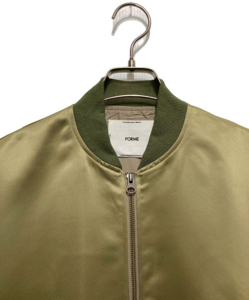 forme（フォルメ）forme (フォルメ) MA-1ジャケット オリーブ サイズ:FREEの古着・服飾アイテム