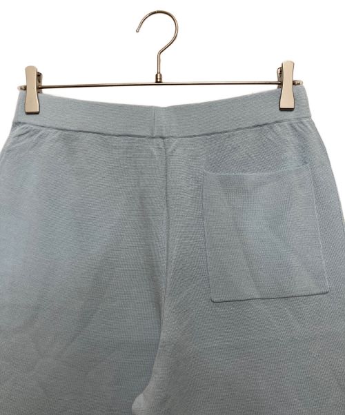 GALERIE VIE（ギャルリーヴィー）GALERIE VIE (ギャルリーヴィー) プルミエールウールリブ ストレートパンツ ブルー サイズ:Sの古着・服飾アイテム