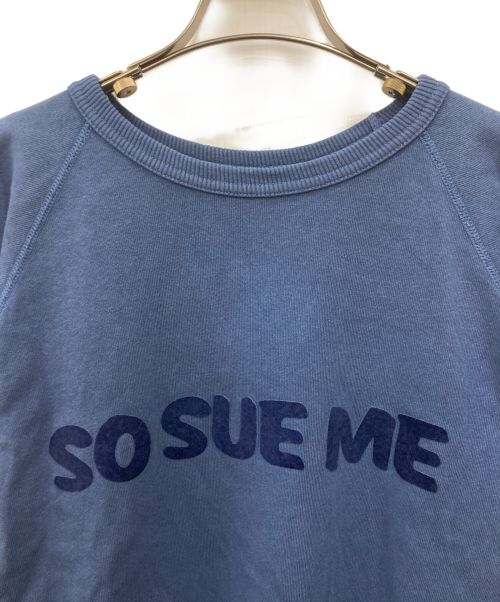 MIXTA（ミクスタ）MIXTA (ミクスタ) Print Crew Neck Sweat　プリントクルーネックスウェット ネイビー サイズ:Sの古着・服飾アイテム