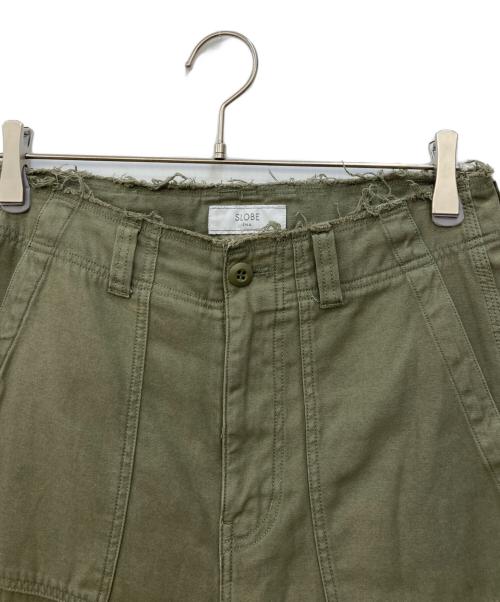 SLOBE IENA（スローブ イエナ）SLOBE IENA (スローブ イエナ) バックサテンカーブベイカーパンツ カーキ サイズ:W36の古着・服飾アイテム