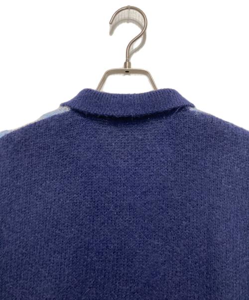 FTW（エフティーダブリュー）FTW (エフティーダブリュー) MOHAIR SHIRT CARDIGAN ブルー サイズ:Ⅿの古着・服飾アイテム