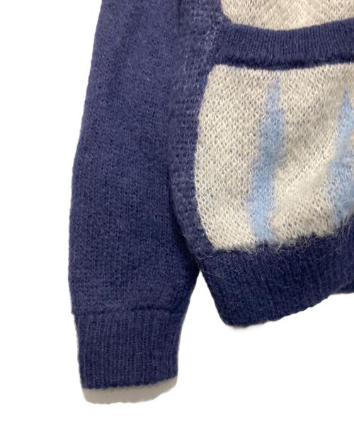 FTW（エフティーダブリュー）FTW (エフティーダブリュー) MOHAIR SHIRT CARDIGAN ブルー サイズ:Ⅿの古着・服飾アイテム