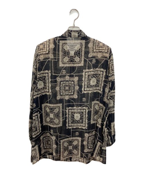 Burberry's（バーバリーズ）Burberry's (バーバリーズ) 総柄シャツ ブラック サイズ:SIZE17の古着・服飾アイテム