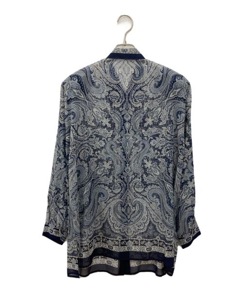 Burberry's（バーバリーズ）Burberry's (バーバリーズ) 総柄シャツ ネイビー サイズ:SIZE17の古着・服飾アイテム